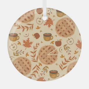 Adorno De Cristal Apple Pie Autumn: Gráficos de época
