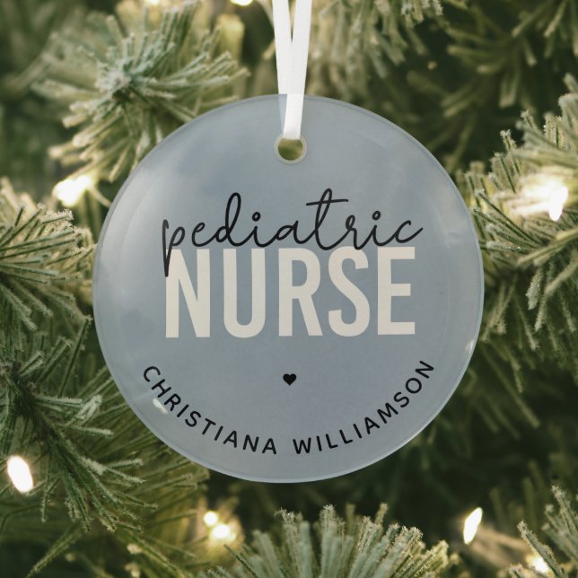 Adorno De Cristal Apreciación de la enfermera pediátrica personaliza (in situ)