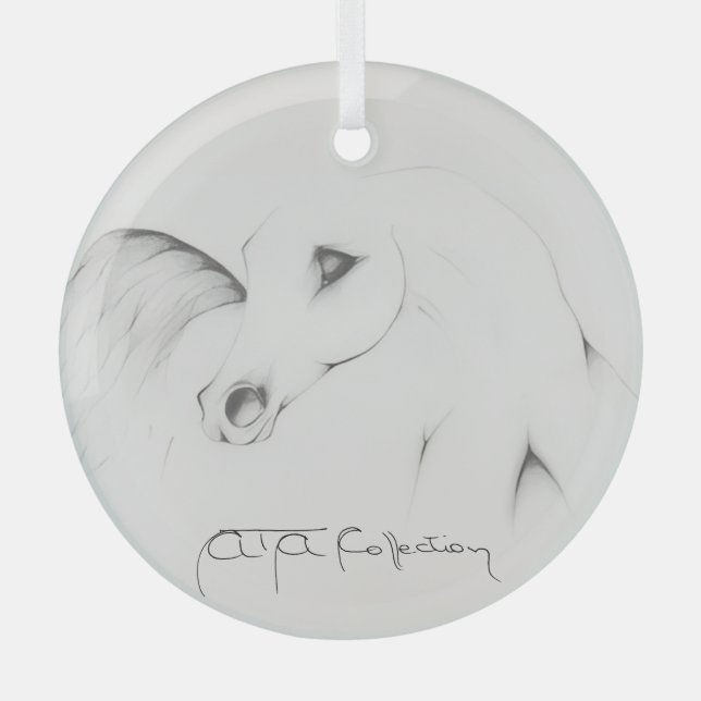 Adorno De Cristal "Arabian Horse" by Adelia Audi (Anverso)