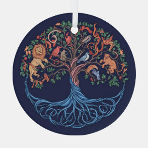 Adorno De Cristal Árbol de la Vida Arte, Árbol de la Vida