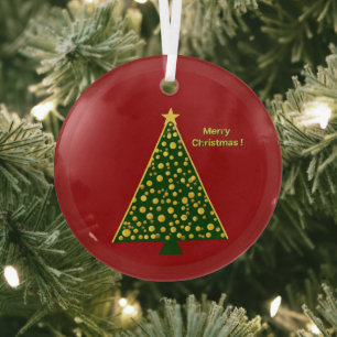 Adorno De Cristal Árbol de Navidad moderno