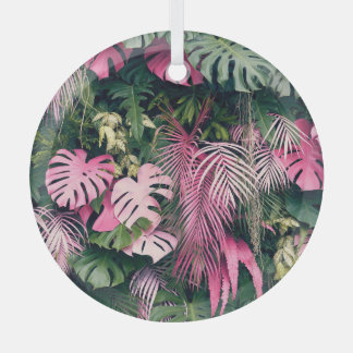 Adorno De Cristal Árboles tropicales de fondo