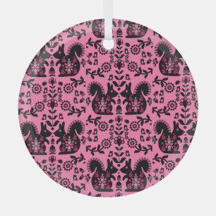 Adorno De Cristal Ardilla Escandinavia Nórdica Arte Popular