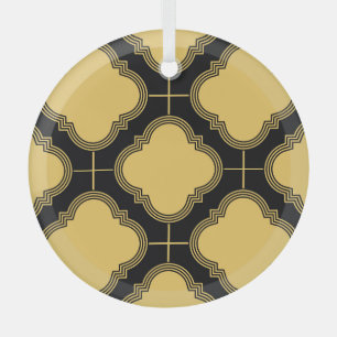 Adorno De Cristal Art deco: elegancia ornamental sin costura.