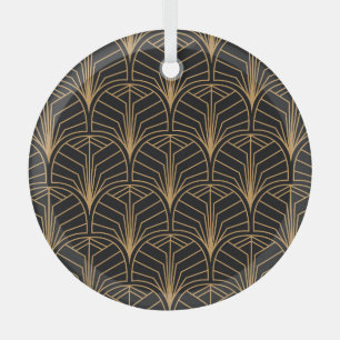 Adorno De Cristal Art Deco, vintage minimalista.
