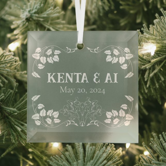 Adorno De Cristal Art Nouveau personalizado (in situ)