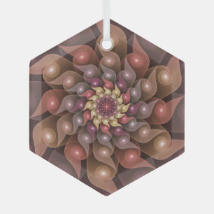 Adorno De Cristal Arte abstracto fractal moderno surrealista brillan