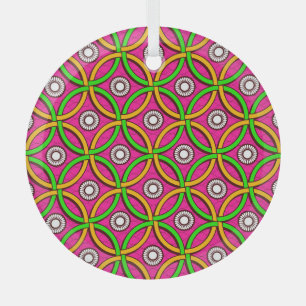 Adorno De Cristal Arte Africano: Imagen abstracta sin inconvenientes