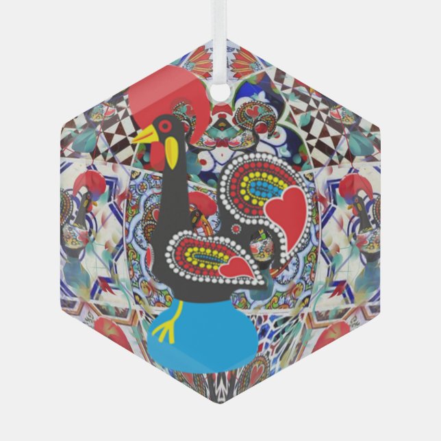 Adorno De Cristal Arte folclórico de Portugal (Anverso)