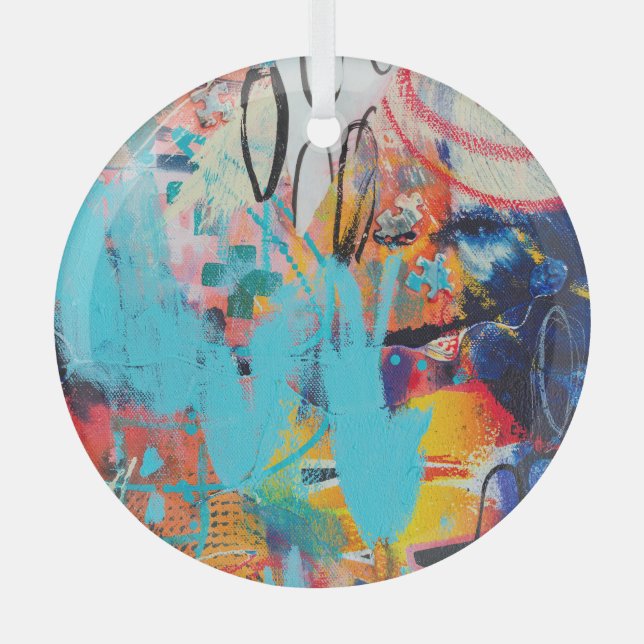 Adorno De Cristal Arte multimedia multicolor (Anverso)