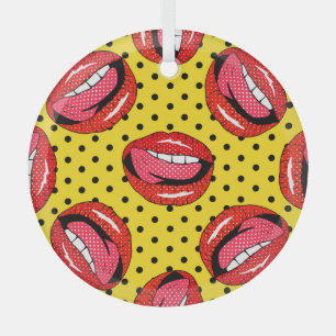 Adorno De Cristal Arte pop retro: insignias de parches para Personal