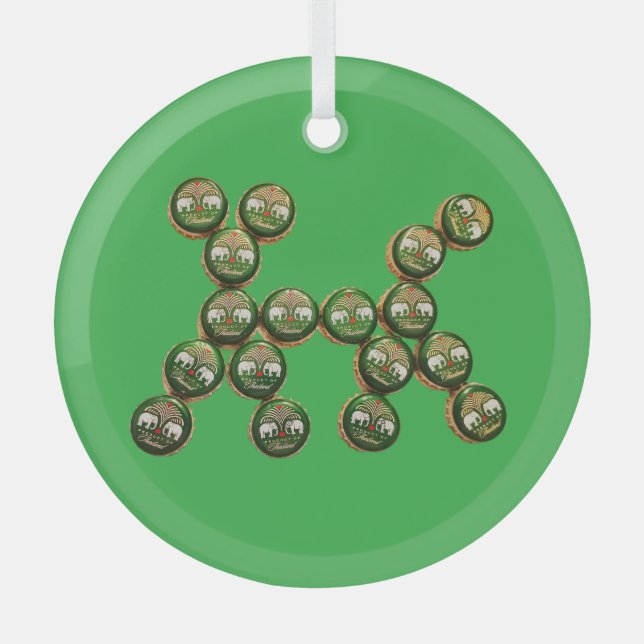 Adorno De Cristal ​🐶 Authentic Chang Beer Cap Dog (Anverso)