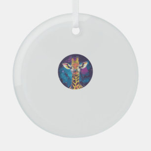 Adorno De Cristal Aventura de Giraffe Cosmica Universo