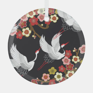 Adorno De Cristal Aves Voladoras: Japonesa de Garra.