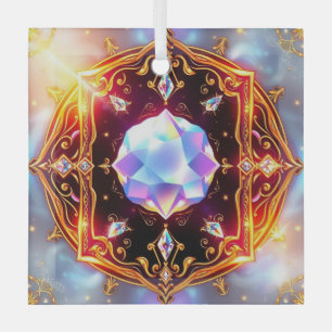 Adorno De Cristal Azulejo Cerámico Mágico