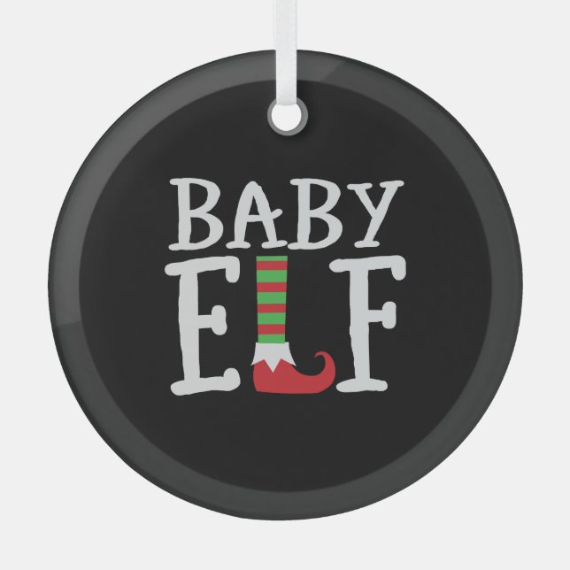 Adorno De Cristal Baby Elf (Anverso)