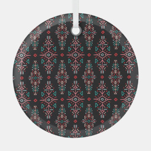 Adorno De Cristal Baldosas de Boho de etnia: Vintage Seamless Patter