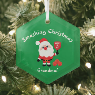 Adorno De Cristal Baloncesto 🎅 Santa Star