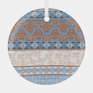 Adorno De Cristal Bandas Florales Boho: Colección étnica sin focos