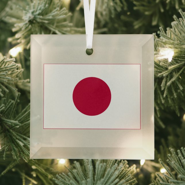 Adorno De Cristal Bandera de Japón: Hinomaru, Nisshōki, Sol rojo en  (in situ)