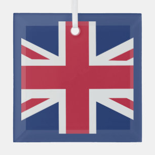 Adorno De Cristal Bandera inglesa patriótica