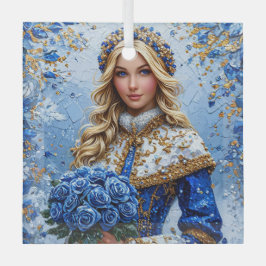 Adorno De Cristal Beautiful Snow Maiden