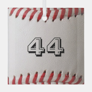 Adorno De Cristal Béisbol con número de Personalizable