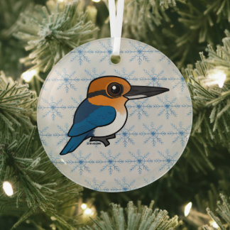 Adorno De Cristal Birdorable Guam Kingfisher
