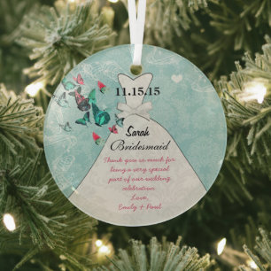 Adorno De Cristal Boda Gown Bridesmaid Mariposa Elegir color