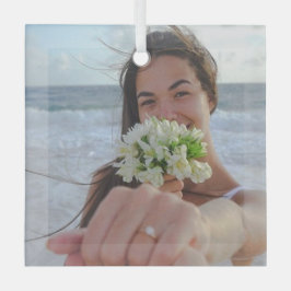 Adorno De Cristal Boda personalizado, Navidades parejas