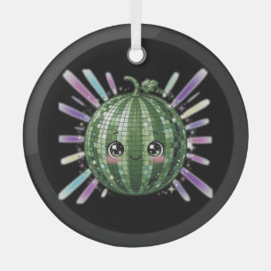 Adorno De Cristal Bola de Discoteca de Sandía Adorable