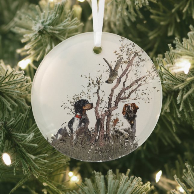 Adorno De Cristal Brittany Spaniel (in situ)