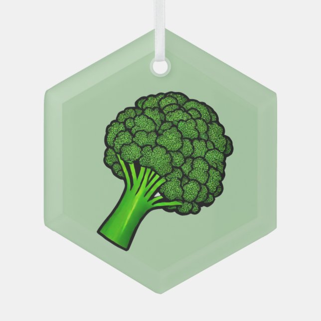 Adorno De Cristal Broccoli (Anverso)