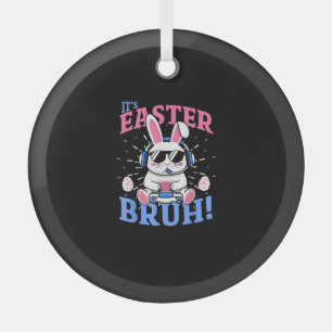 Adorno De Cristal Bruh Easter Bunny Gamer Videojuegos Hombres Niño