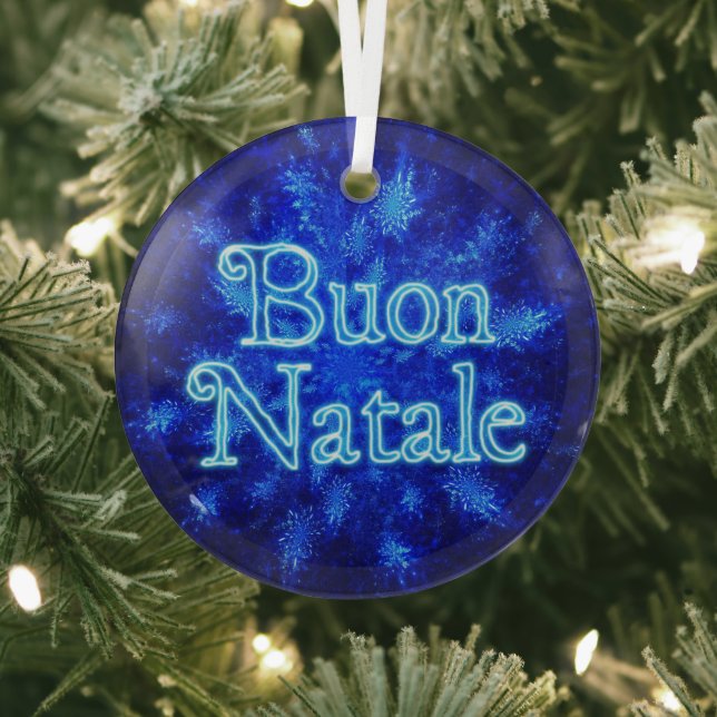 Adorno De Cristal Buon Natale - Snowburst (in situ)