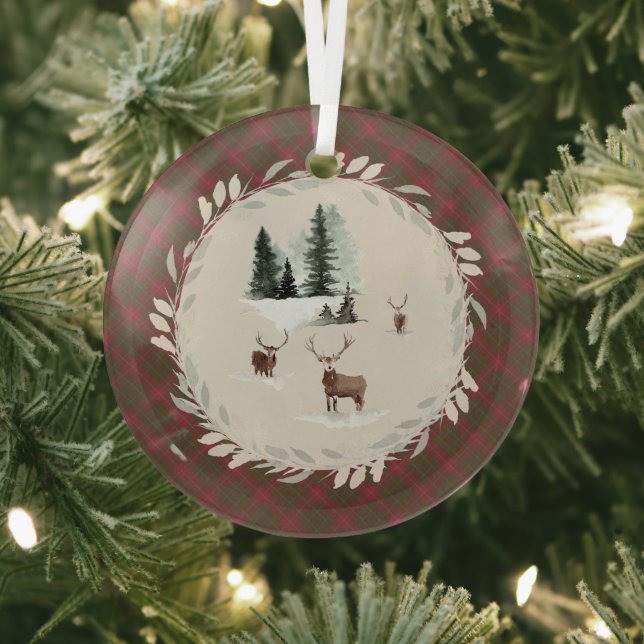 Adorno De Cristal Burnett Weathered Original Escocia Tartán (in situ)