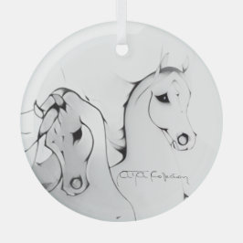 Adorno De Cristal "Caballo Árabe" de Adelia Audi