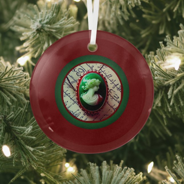 Adorno De Cristal Cameo Jewelry Ornament (in situ)
