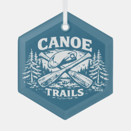 Adorno De Cristal Canoe Trails Hex Ornament 2026