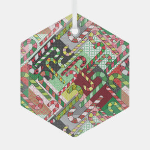 Adorno De Cristal Cañones de caramelo coloridos