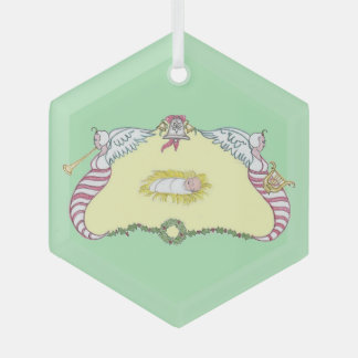 Adorno De Cristal Cartouche del Niño Jesús