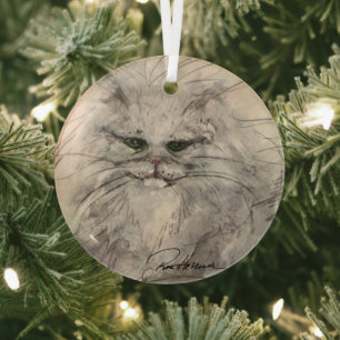 Adorno De Cristal Cat by Hevener