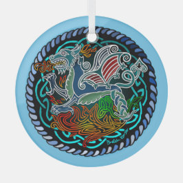 Adorno De Cristal Céltique dragon
