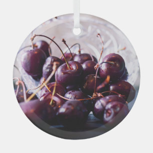 Adorno De Cristal Cereza