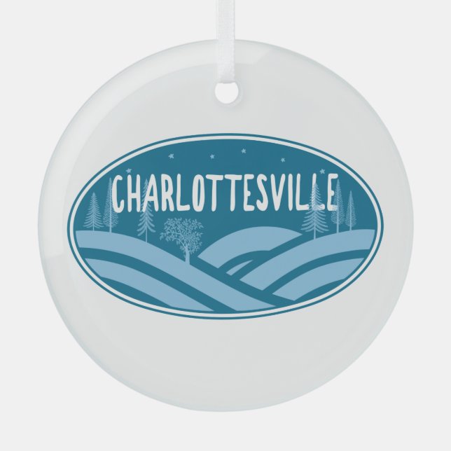Adorno De Cristal Charlottesville Virginia Outdoor (Anverso)