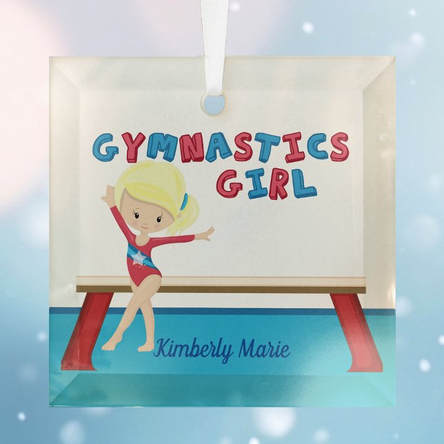 Adorno De Cristal Chica de Gimnasia Navidades de Personalizados de r (Subido por el creador)