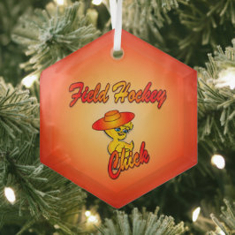 Adorno De Cristal Chica de hockey de campo #5