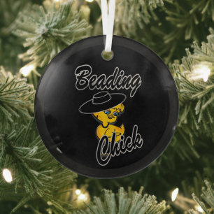 Adorno De Cristal Chick de Beading #4