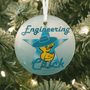 Adorno De Cristal Chick de ingeniería #7