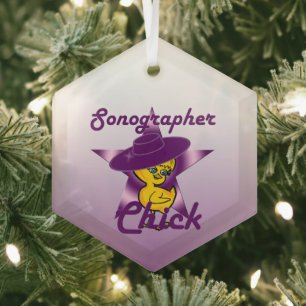 Adorno De Cristal Chick sonógrafo #9
